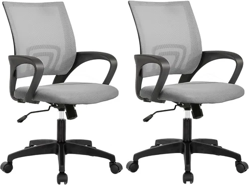 Vista 22 de PayLessHere Silla de oficina en casa, silla de escritorio para computadora, silla ergonómica ajustable, soporte lumbar, reposabrazos ejecutiva