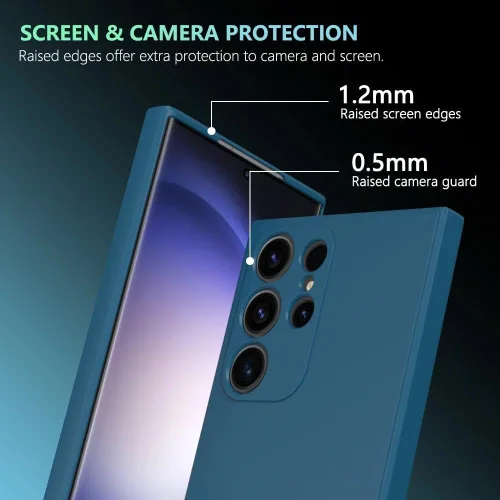 Vista 824 de Funda para Samsung Galaxy Note 8, color negro, resistente a los arañazos con tacto suave, delgada funda delgada para Samsung Galaxy Note 8