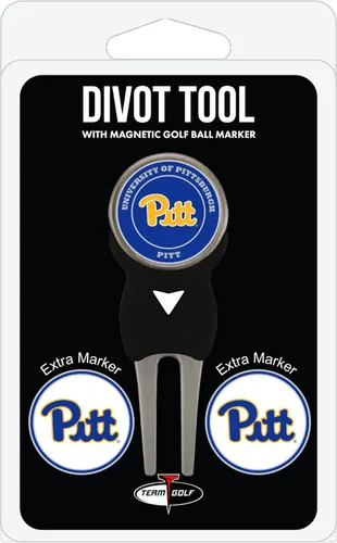 Vista 6 de Team Golf NCAA Unisex-Adult Team Golf NCAA Divot Tool with 3 Golf Ball Markers Pack, Markers are Removable Magnetic Double-Sided Enamel