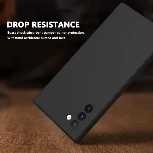 Vista 222 de Funda para Samsung Galaxy Note 8, color negro, resistente a los arañazos con tacto suave, delgada funda delgada para Samsung Galaxy Note 8