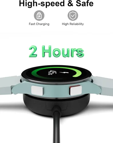 Vista 3 de Bicmice Cargador compatible con Samsung Galaxy Watch 7/Ultra/FE/6/6 Classic/5/5 Pro/4/4 Classic/3/Active 2/Active Cable de carga USB Cable Dock