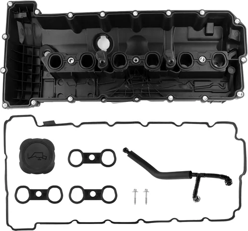 Vista 2 de Tapa de válvula con válvula PCV, junta y pernos para BMW 2008 – 2013 128i 2007 – 2013 328i 2007 – 2008 328xi 2008 2011 528i 2008 528xi 2007 – 2012