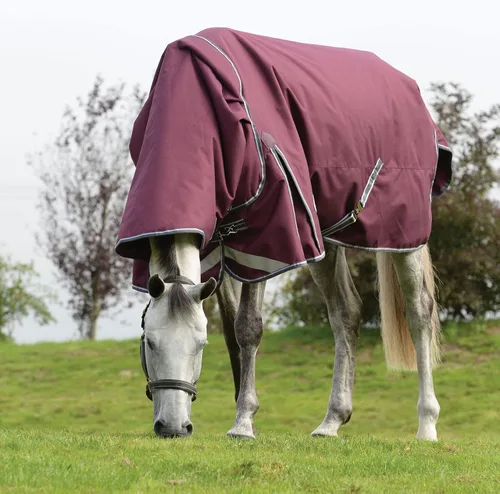 Vista 9 de WeatherBeeta ComFiTec Plus Dynamic II Cuello Detach-A-Neck mediano, granate/gris/blanco, 48 pulgadas