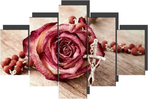 Vista 181 de TUMOVO Jesús Christian - Pintura sobre lienzo de 5 piezas