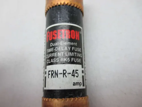 Vista 6 de LOTE 3 COOPER BUSSMANN FRN-R-45 FUSETRON 45A AMP 250V-AC FUSIBLE D463015