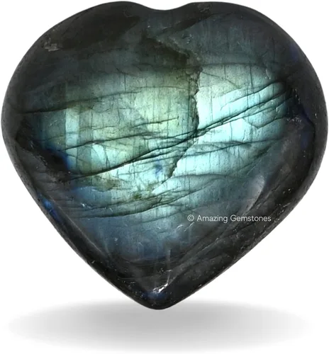Vista 30 de Amazing Gemstone Piedra de Palma de Corazón de Cristal de Chakra - Piedra de Masaje de Bolsillo para Preocupación para Equilibrio Natural de Chakras