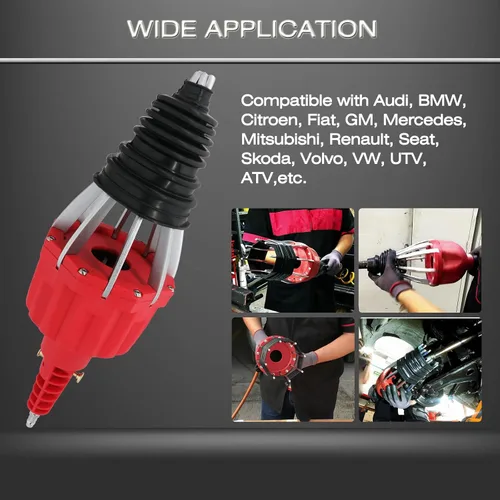 Vista 2 de ReluxGo Herramienta neumática universal para instalación de bota de junta CV Bota de CV Expansora Expansor de Varilla Kit de instalación y remoción