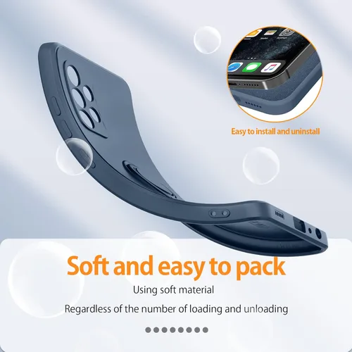 Vista 3 de Funda para Galaxy S22 Ultra, con soporte de anillo giratorio de 360° y cordón de correa de silicona líquida delgada a prueba de golpes para Galaxy