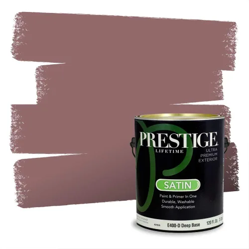 Vista 736 de Prestige Paints Pintura exterior e imprimación en uno, 1 galón, plano, coincidencia comparable de Valspar* Amber Rose*