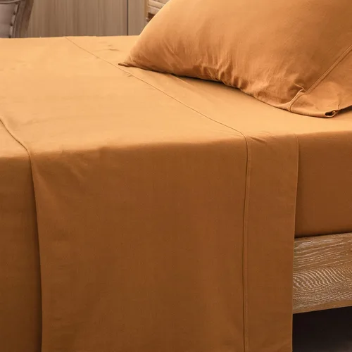 Vista 19 de PURE ERA Jersey Knit Flat Top Sheet Only 100% T-Shirt Heather Cotton Super Soft Comfy Breathable (1-Pack, King, Heather Burgundy Red)