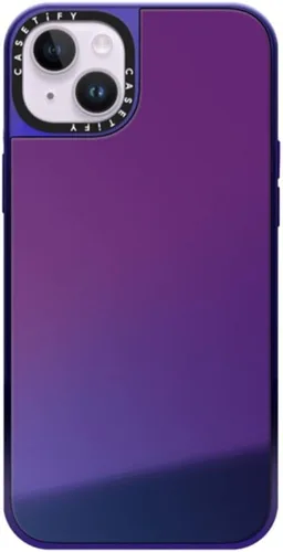 Vista 45 de CASETiFY Funda de espejo para iPhone Air [Reflejante/Compatible con Magsafe / Protección contra caídas de 4.9 pies de grado militar 1X] - Negro