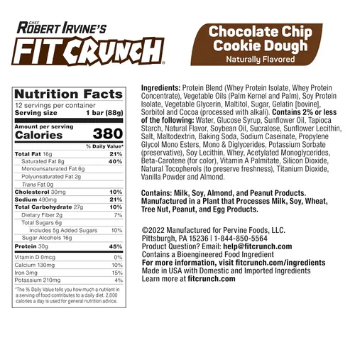 Vista 2 de FITCRUNCH Barras de proteínas de tamaño completo, barra horneada de 6 capas, 6 g de azúcar, sin gluten y centro suave de pastel