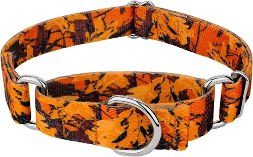 Vista 12 de Country Brook Petz - Collar de perro Martingala de camuflaje azul con diseño de camuflaje y diseños resistentes (1/2 pulgada, 2XS)