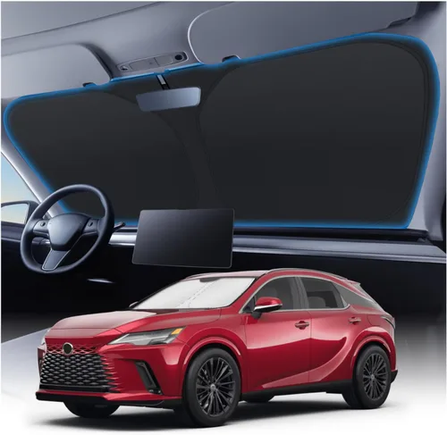 Vista 82 de KUST Parasol para parabrisas delantero, plegable, más grueso, de 5 capas, bloquea el calor y los rayos UV del sol