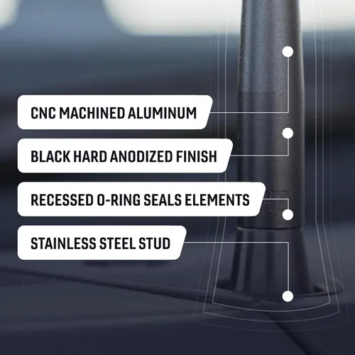 Vista 4 de BuiltRight Industries Antena recortada para Ford F-150 (2015-2020) y Super Duty (2017-2021)