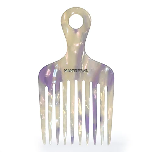 14MX púas de cabello para mujeres, púas de cabello para cabello rizado, peine de dientes anchos para rizos, púa afro, peine de acetato de 5.5