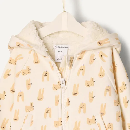 Vista 4 de Tienda Essentials x Sofia Grainge - Sudadera unisex con capucha y cremallera para niños pequeños y bebés