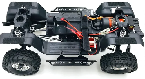 Vista 3 de KYX Estribos laterales de carreras placa de pie para 1/10 RC Crawler Redcat Gen8 Scout II (aluminio)