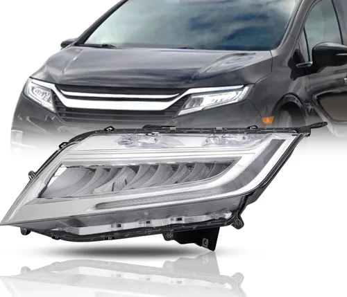 Conjunto de faros delanteros compatible con Honda Odyssey 2018 2019 2020 Elite, Touring Mini Pasajero Van Izquierda/Lado del Conductor, faros LED