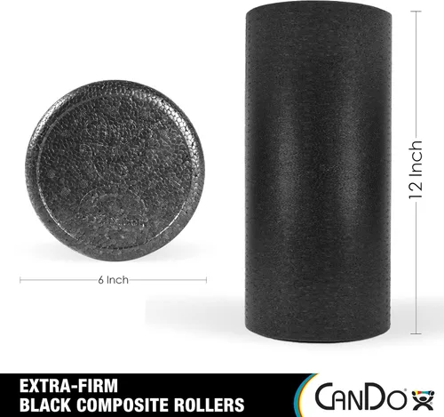 Vista 2 de Rodillos de espuma de alta densidad CanDo, negro, 30-2281, Round, Negro, 1, 1