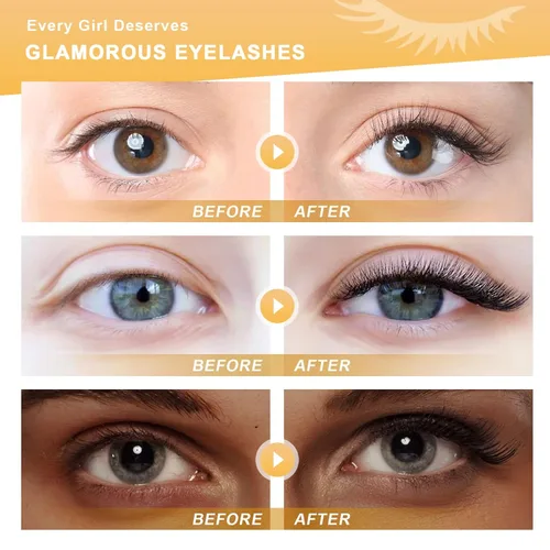 Vista 2 de Pestañas autoadhesivas, pestañas postizas de aspecto natural, pestañas autoadhesivas reutilizables, no necesita pegamento ni delineador, fáciles