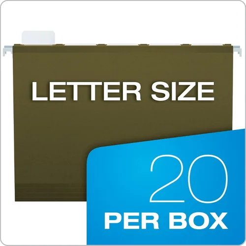 Vista 5 de Pendaflex Ready-Tab Reinforced Hanging File Folders, Letter Size, Standard Green, 5 Tab, 20/BX (42890) (Pack of 5)