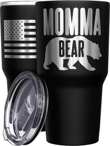 Vista 60 de We The People Holsters - Vaso térmico de 30 onzas, 0% Liberal, Negro