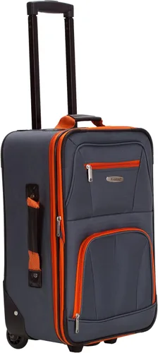 Vista 9 de Rockland juego de 4 piezas de valijas con ruedas y bolsas para viaje, Carbón), F32-CHARCOAL