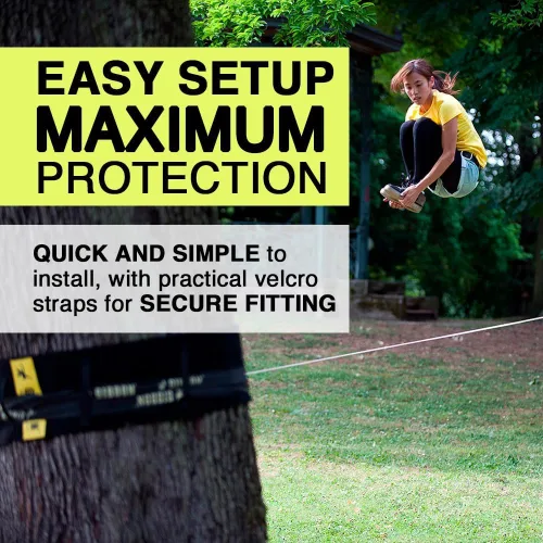 Vista 4 de GIBBON TreeWear - Slackline Tree Trunk Protector - Slack Line Accessory Tree Wrap for Line & Tree Protection - Slackline Attachments - Tree Guard