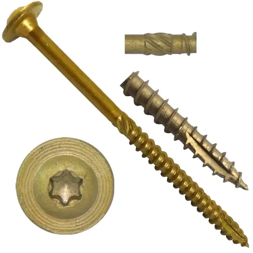 Vista 12 de Jake Sales Tornillo de retraso de construcción #17 x 8 con revestimiento exterior Torx/Star Drive Tornillo estructural resistente muy superior a
