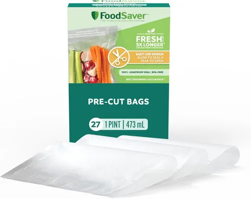 Vista 6 de FoodSaver Bolsas selladoras al vacío Easy Fill de 1 galón Grado comercial y reutilizables 10