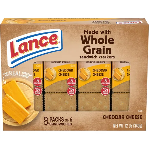 Vista 11 de Lance Galletas tipo sándwich, hechas con galletas integrales, mantequilla de maní, 8 paquetes individuales (paquete de 14)