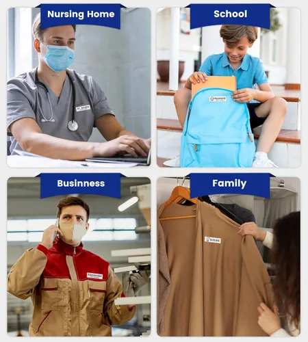 Vista 6 de TZe-FA231 - Cinta de etiquetas de tela termoadhesiva compatible con Brother P Touch TZeFA231 de 0.472 in 0.47 pulgadas para PT-D210 PT-D400 PT-H100