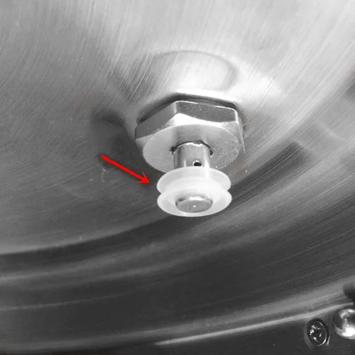Vista 4 de GJS Gourmet Float Valve or Vent Stem Compatible Con Carey DPC-9SS, Smart Pressure Canner & Cooker, Stainless Steel, 9.5 Quart". Esta pieza no es