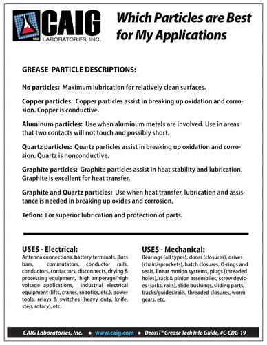 Vista 4 de CAIG Laboratories, DeoxIT, L27-MM, grasa marina mecánica con partículas de cuarzo, 17.99 oz de tubo/tarro
