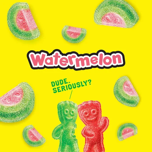 Vista 4 de SOUR PATCH KIDS Caramelos suaves y masticables de sandía, bolsa de 80 onzas
