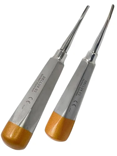 Vista 36 de ArtLaB -Elevador de luxación dental Elevadores de raíces dentales Punta curva recta-Periotome Elevador de luxación de raíz apical Elavators Dentales