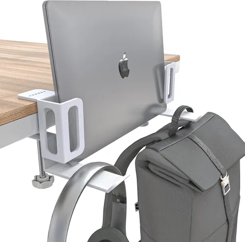 Vista 9 de NODOCA Almacenamiento de Laptop para Escritorio, Soporte Vertical de Laptop para Escritorio, Soporte Vertical de MacBook, con Soporte