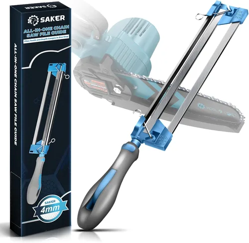 Saker Afilador de motosierra para cadena de sierra LP de 3/8 pulgadas, diámetro de archivo. 5/32 pulgadas (0.157 in), herramienta de afilador de