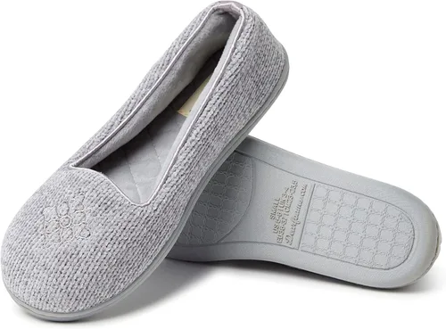 Vista 3 de Dearfoams - Rebecca Chenille cerrado espalda con pantuflas anchas