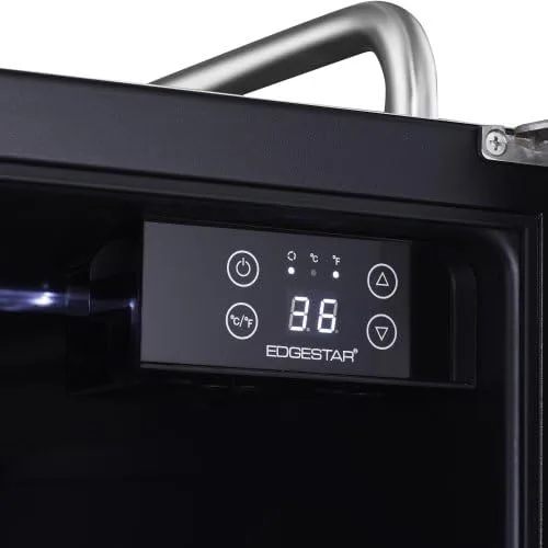 Vista 6 de EdgeStar BR1500BL Refrigerador de conversión Kegerator incorporado de 15 pulgadas - Acero inoxidable negro