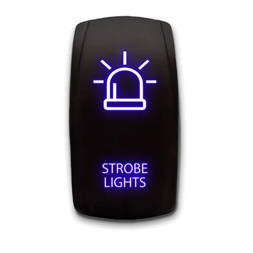 Luces estroboscópicas grabadas con láser, 5 pines, interruptor basculante vertical de un solo tiro de un solo tiro, interruptor de palanca SPST de