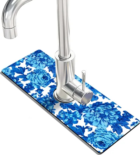 Vista 33 de Protector contra Salpicaduras para Fregadero de Cocina Tapete para Grifo Tapete Súper Absorbente de Secado Rápido Accesorios para Fregadero