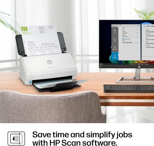 Vista 11 de HP ScanJet Pro 2000 s2, escáner rápido de 2 caras con alimentador automático de documentos, lo mejor para pequeñas empresas (6FW06A)