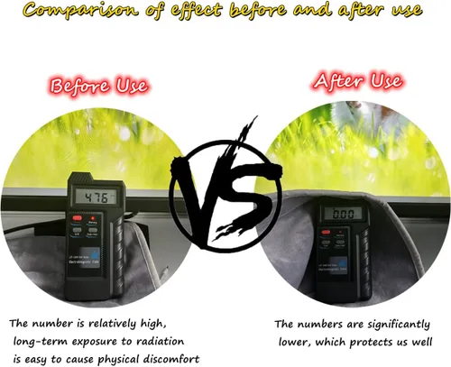 Vista 7 de NIULAFR Manta Faraday de 26 x 40 pulgadas, bloqueador de manta de protección EMF contra el contacto directo de WiFi mientras usas tu computadora