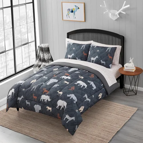 Vista 50 de Juego de edredón con diseño de baloncesto tamaño individual – Ropa de cama en una bolsa con sábanas, fundas de almohada y fundas decorativas
