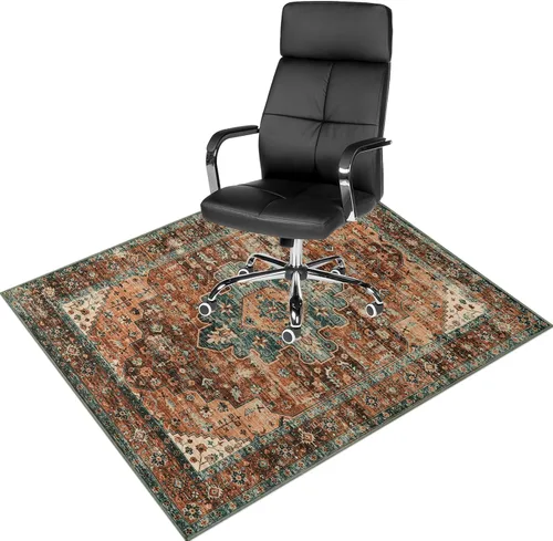 Vista 21 de Anidaroel Alfombra para Silla de Oficina para Piso de Madera Dura, Protector para Silla con Ruedas de 36"x48", Alfombra para Computadora