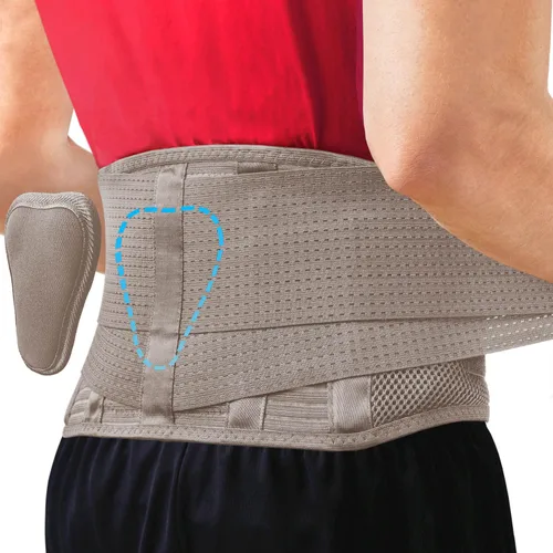 Vista 10 de Sparthos - Soporte de espalda para aliviar el dolor de espalda baja - Alivio inmediato de ciática, hernia de disco, escoliosis - Transpirable +