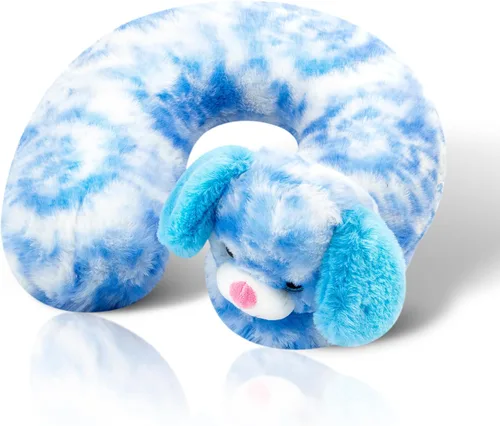 Cloudz Almohada de cuello de viaje en avión súper suave y suave para niños, mantiene a los niños cómodos y apoyados con un amigo mientras viajan o