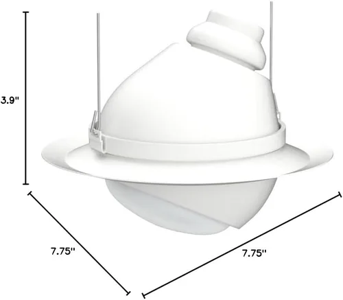 Vista 6 de HALO Serie E26 Lámpara de techo empotrada de 15 cm con moldura blanca y globo ajustable
